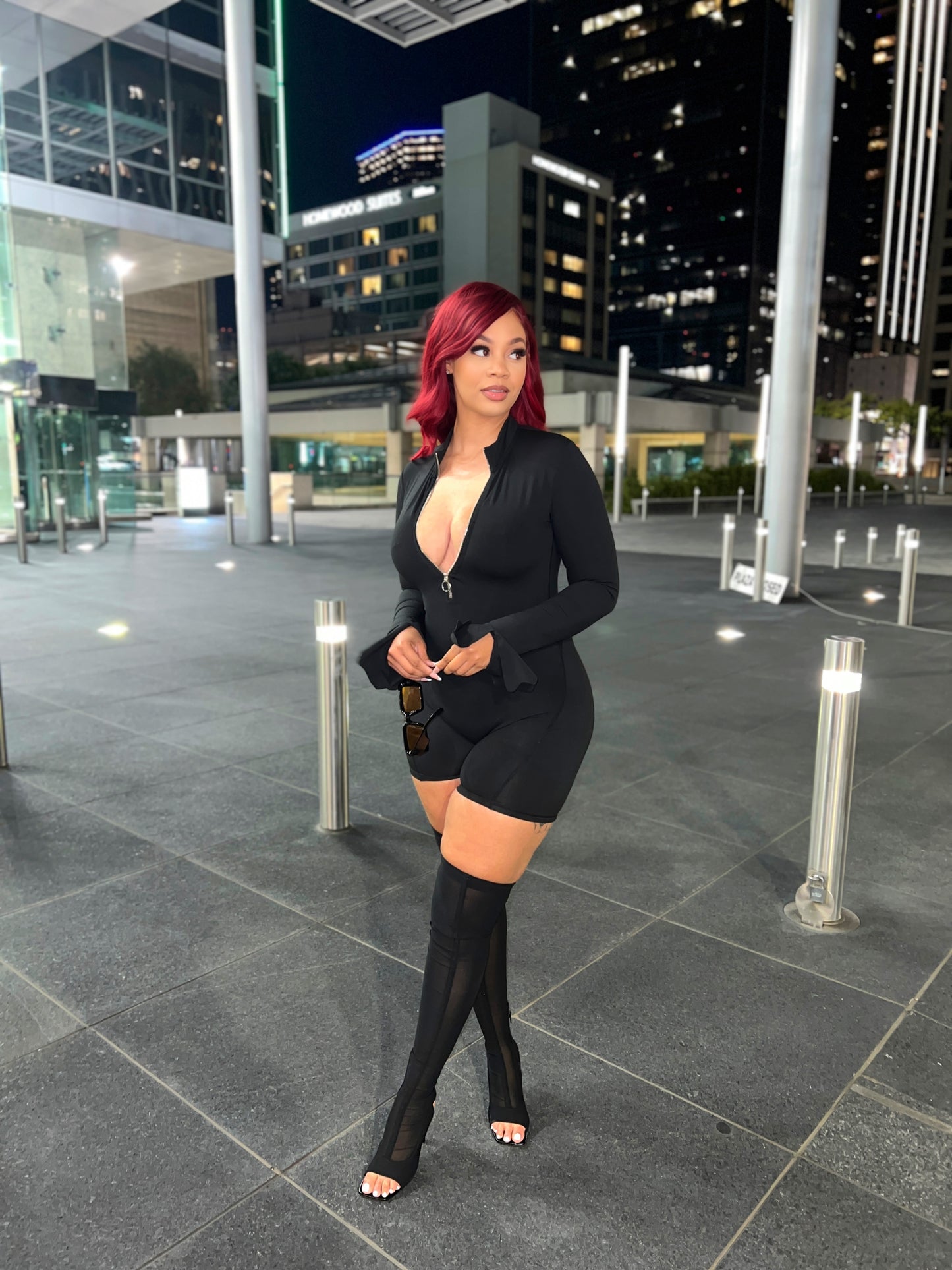 Back Out Active Romper